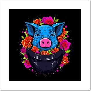 Pot-Bellied Pig Valentine Day Posters and Art